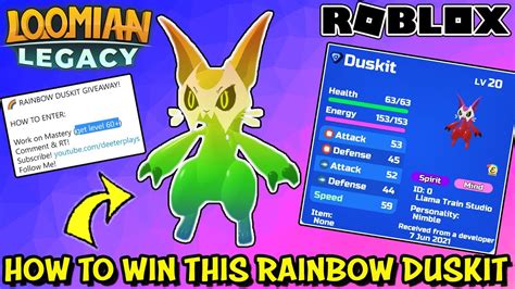how rare is duskit loomian legacy.